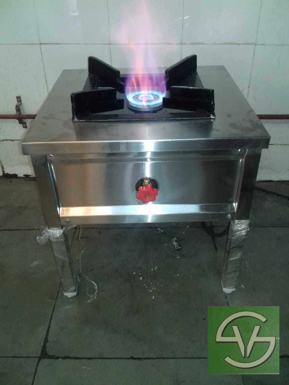 Single burner gas range